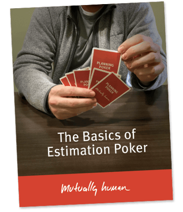 Cover of the guide to Estimation Poker (aka Planning poker, Scrum poker)